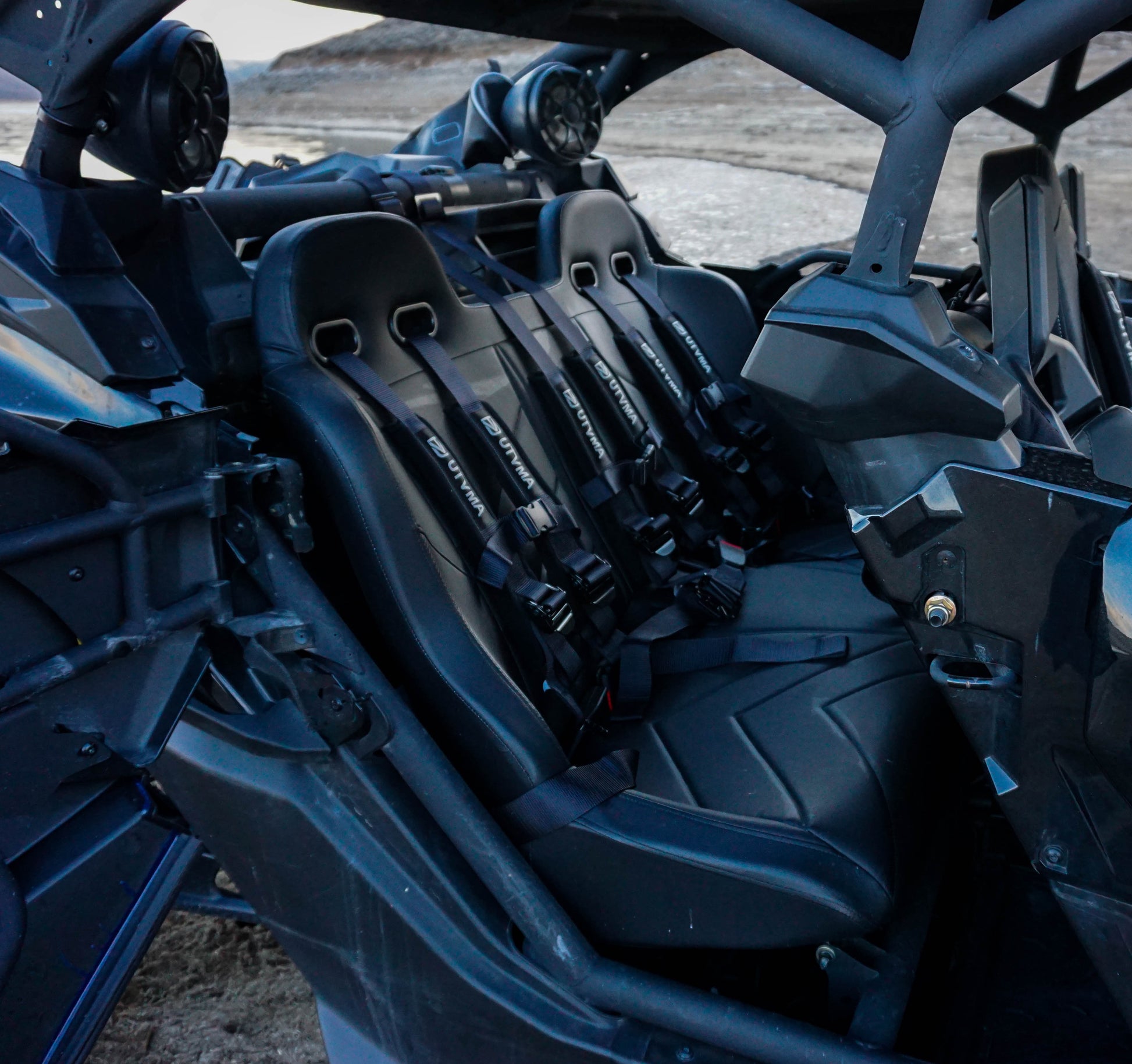 Maverick X3 Rear Bench Seat W Harnesses (2017+) - Bench Seat