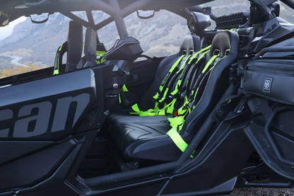 Maverick X3 Rear Bench Seat W Harnesses (2017+) - Bench Seat