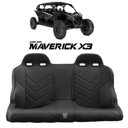 Maverick X3 Rear Bench Seat W Harnesses (2017+) - Bench Seat