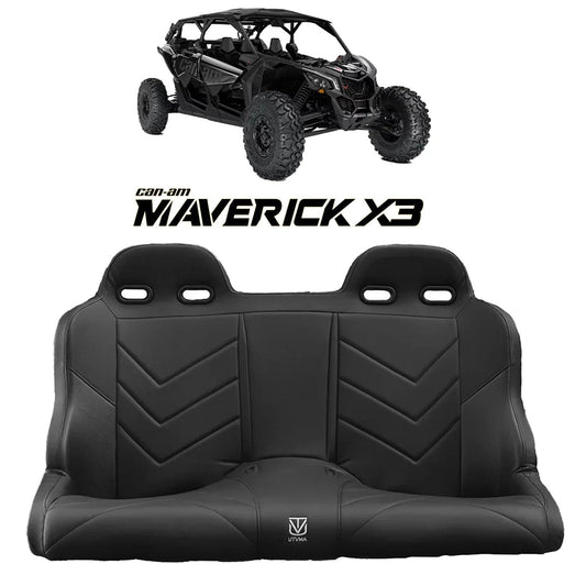 Maverick X3 Rear Bench Seat W Harnesses (2017+) - Bench Seat