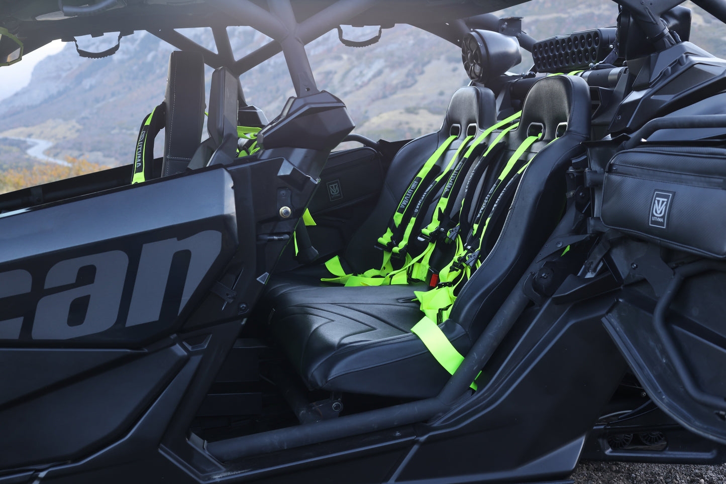Maverick X3 Rear Bench Seat W Harnesses (2017+) - Bench Seat
