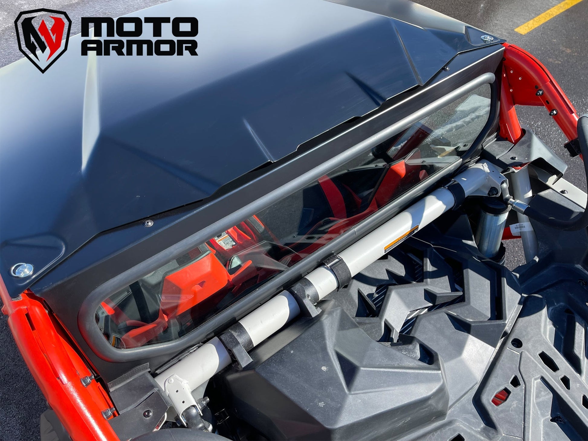 Maverick X3 Rear Glass Windshield - Glass Rear Windshield