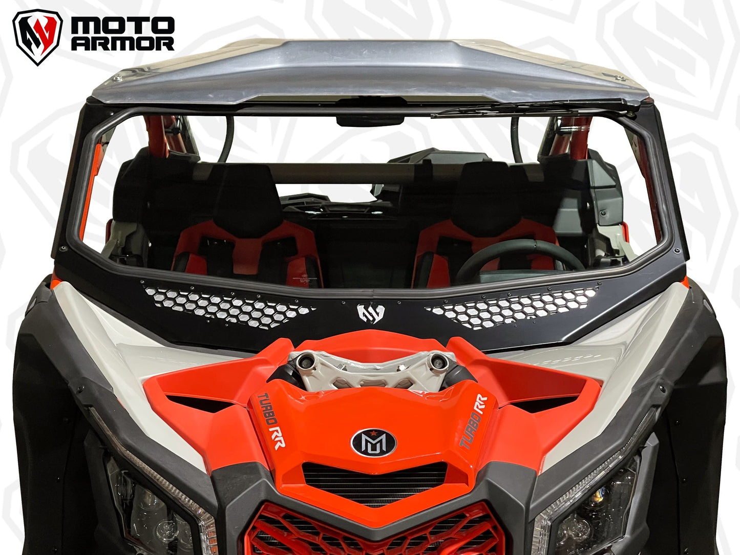 Maverick X3 Vented Full Glass Windshield - Glass Front Windshield