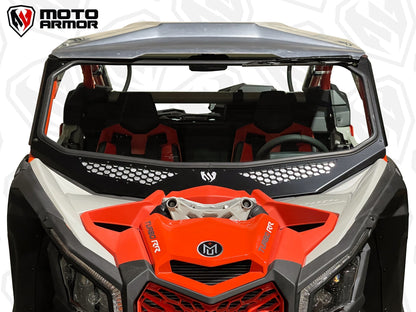 Maverick X3 Vented Full Glass Windshield - Glass Front Windshield