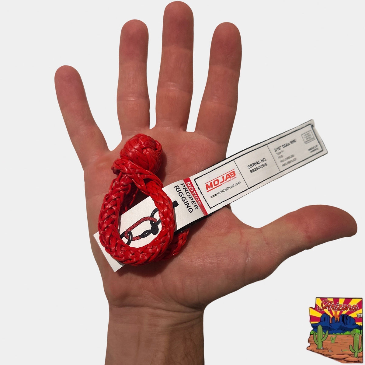 Micro Soft Shackle 3/16’’ x 6’’ – Keychain & Recovery - Kinetic rope