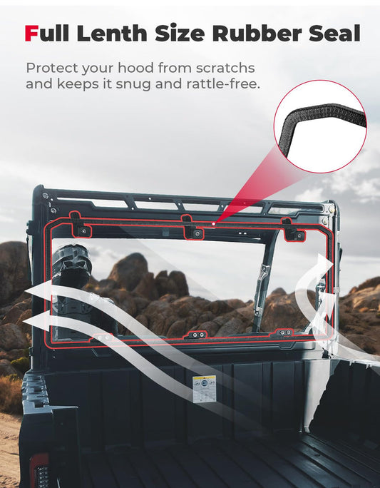 Midsize 570 Rear Windshield For Polaris Ranger 500 / Crew 570