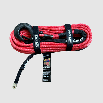 MOJAB 1/2’’ x 78’ Double Braided Winch Rope with Forged Hook - Winch rope