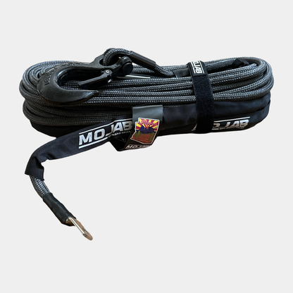 MOJAB 1/2’’ x 78’ Double Braided Winch Rope with Forged Hook - Winch rope