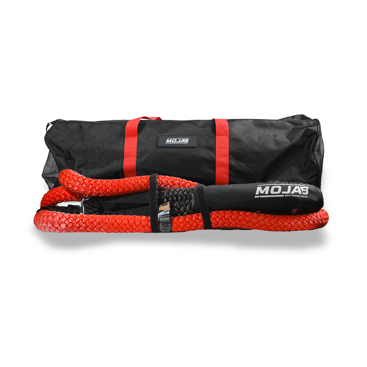 MOJAB 2” x 30’ Extreme-Duty Kinetic Recovery Rope - Red - Towing