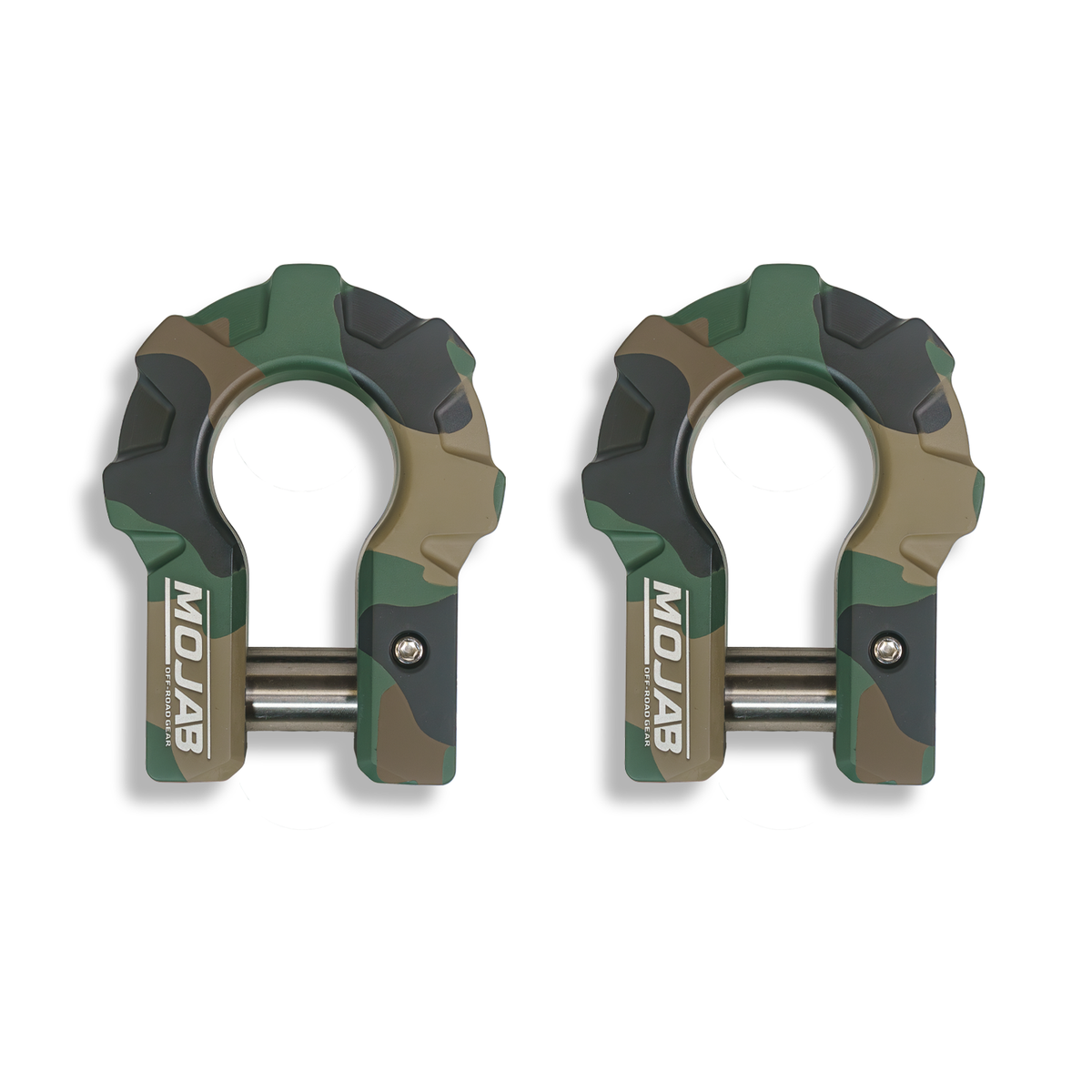 MOJAB 3/4’’ Aluminum D-Shackle set-9 Ton - Camo - Shackle