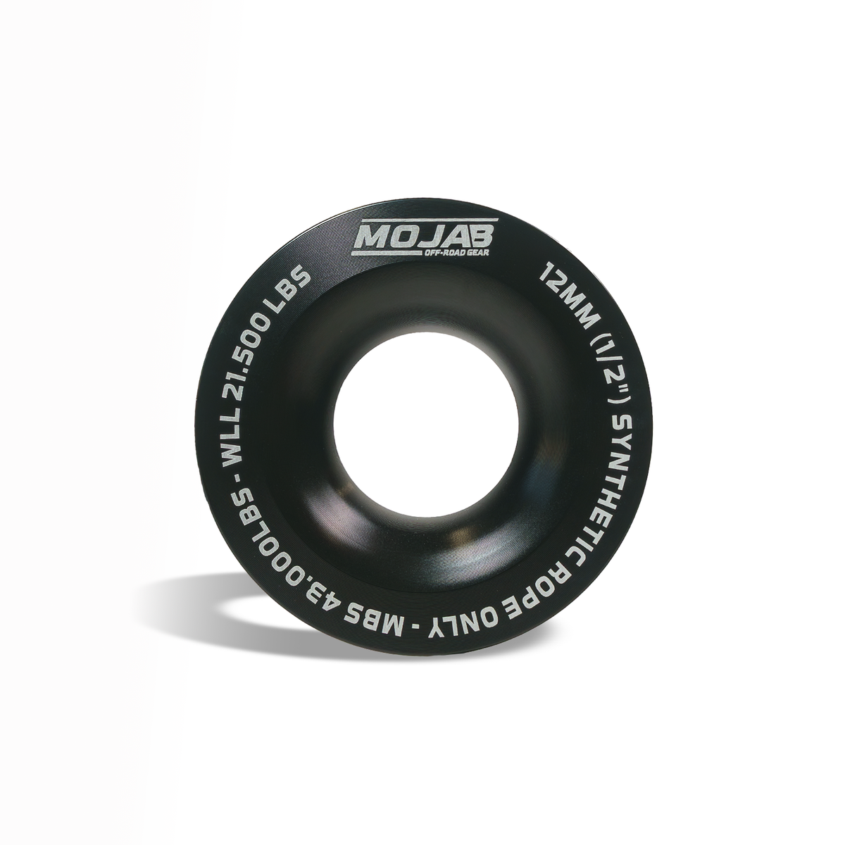 MOJAB 3.8’’ Aluminum Snatch Ring - Black - Snatch ring