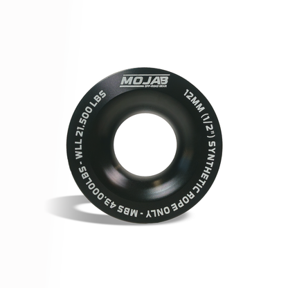 MOJAB 3.8’’ Aluminum Snatch Ring - Black - Snatch ring