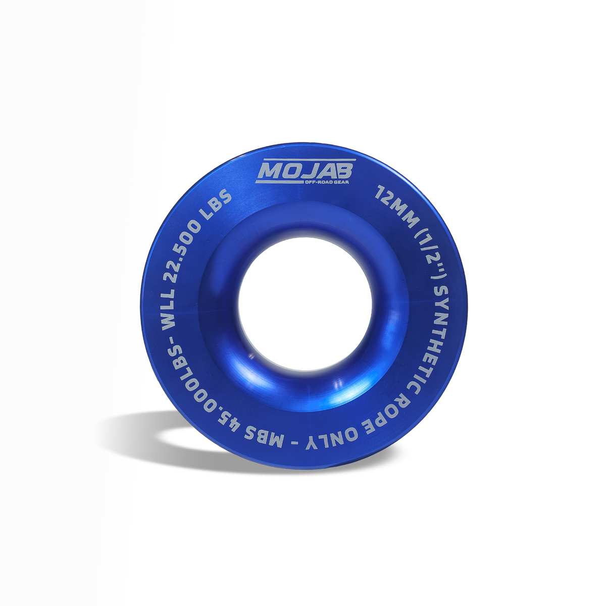 MOJAB 3.8’’ Aluminum Snatch Ring - Blue - Snatch ring