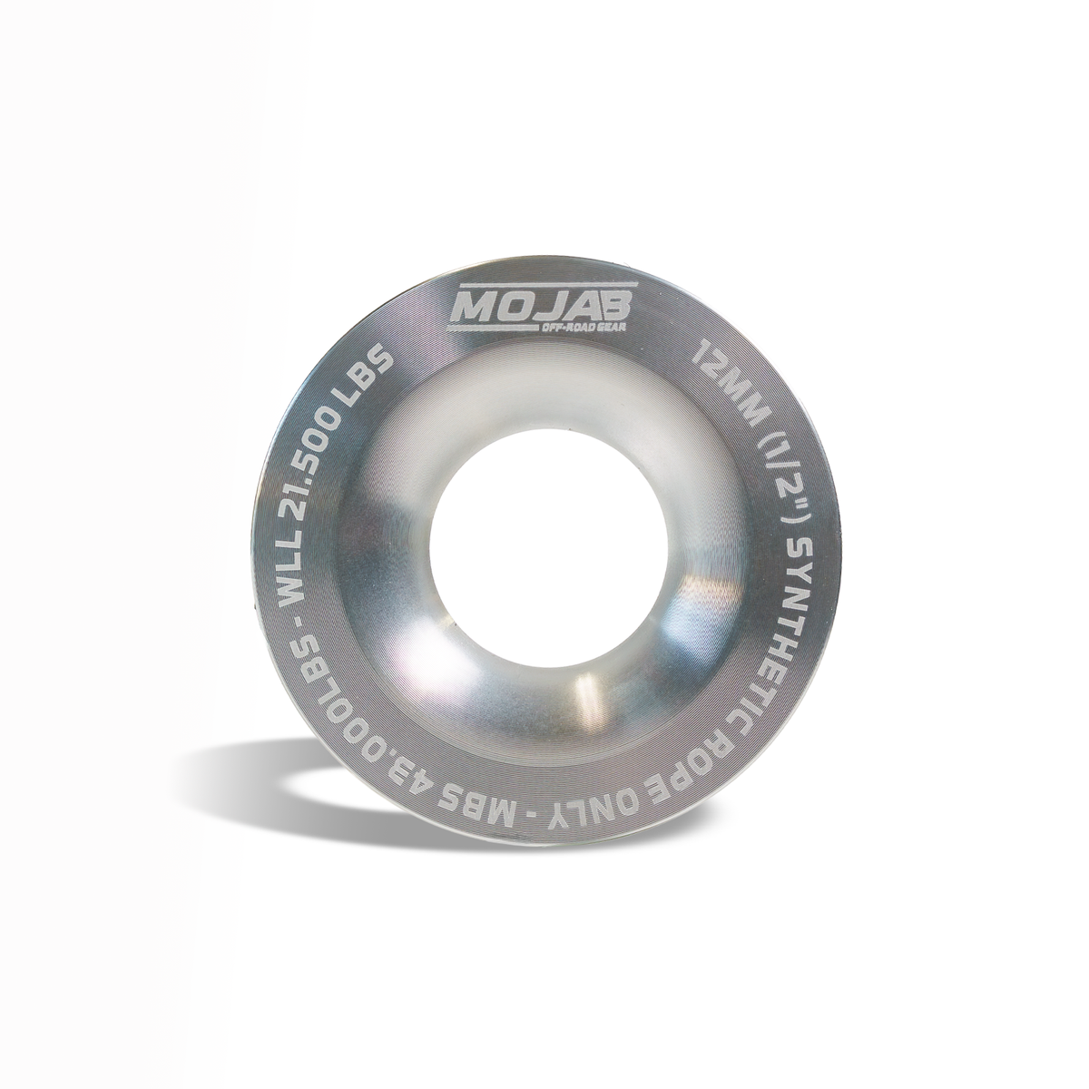 MOJAB 3.8’’ Aluminum Snatch Ring - Silver - Snatch ring