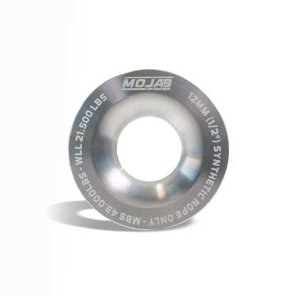MOJAB 3.8’’ Aluminum Snatch Ring - Silver - Snatch ring