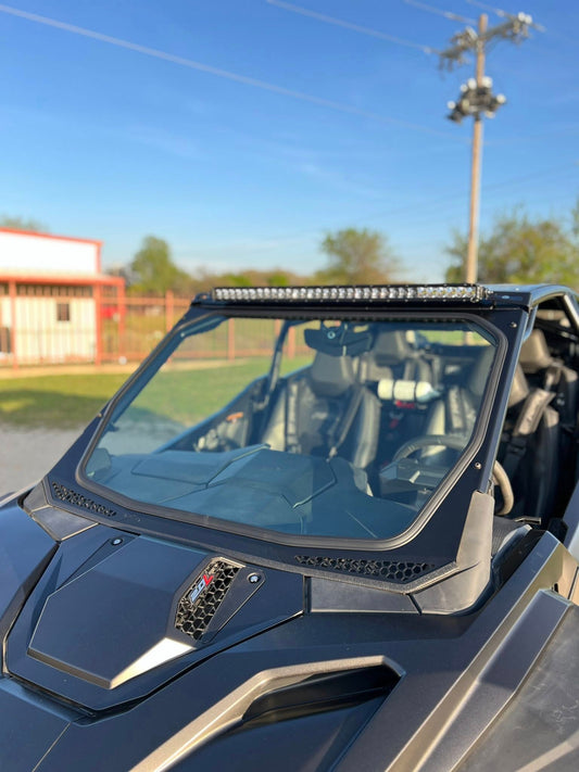 Moto Armor ABF Fabrication 2025+ Pro Series Full Glass Windshield - Glass Front Windshield