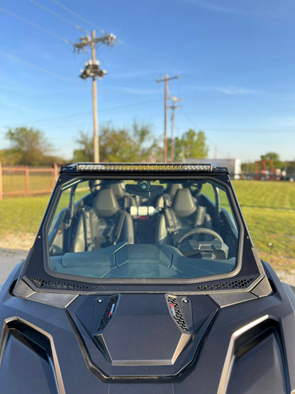 Moto Armor ABF Fabrication 2025+ Pro Series Full Glass Windshield - Glass Front Windshield