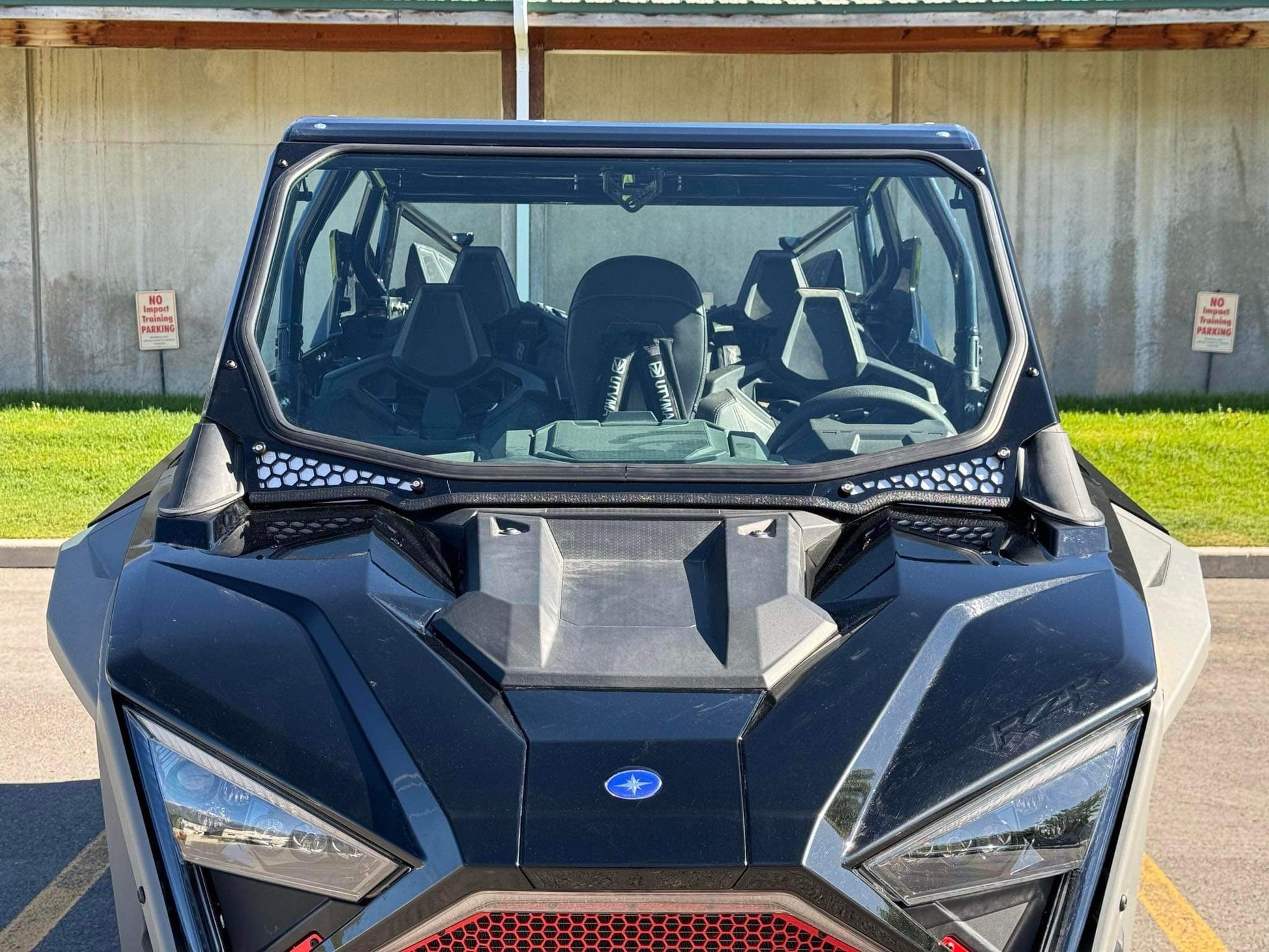 Moto Armor ABF Fabrication Pro Series Full Glass Windshield - Glass Front Windshield
