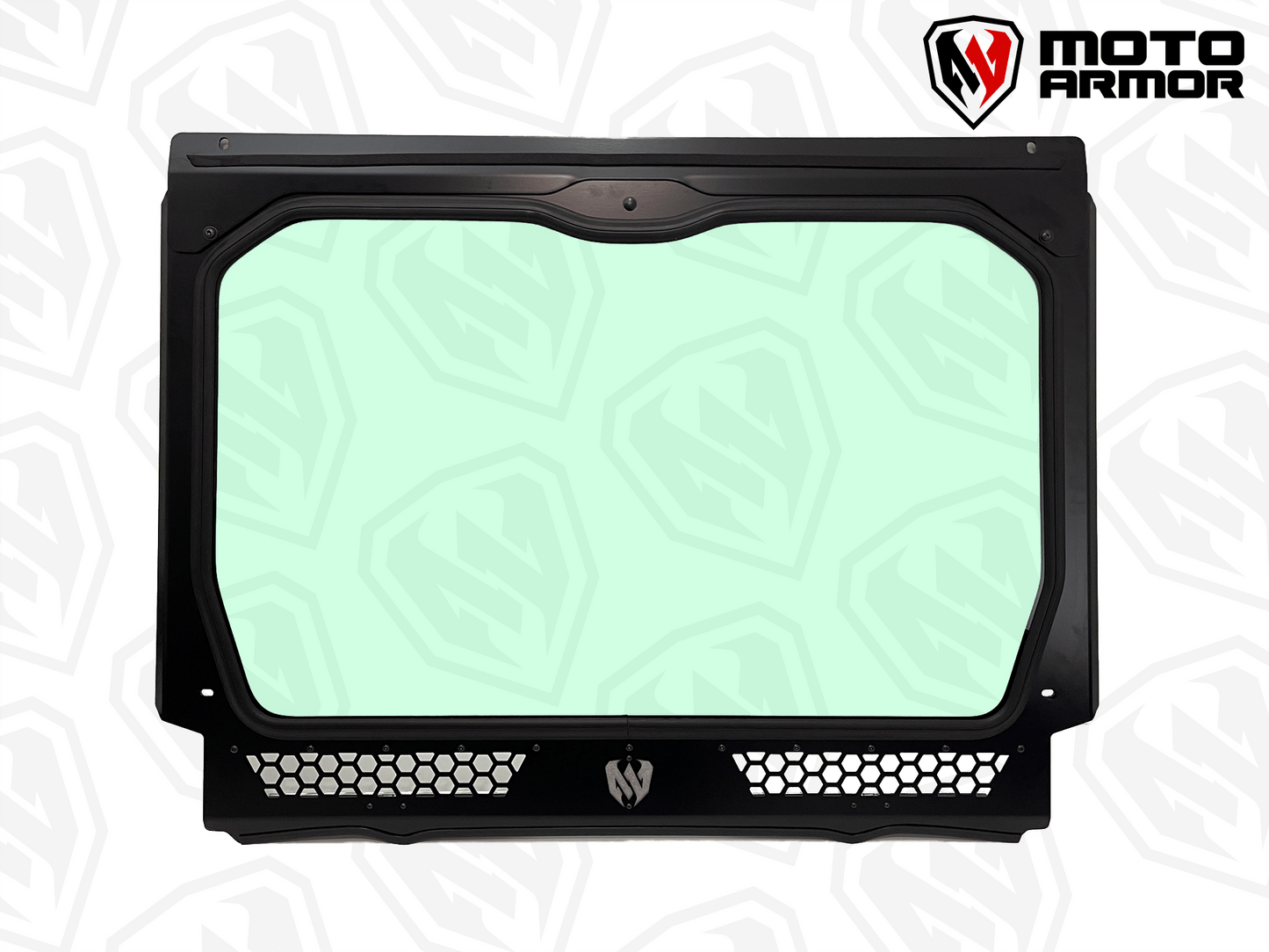 Moto Armor Pro R 4 Seat Full Glass Windshield - Glass Front Windshield