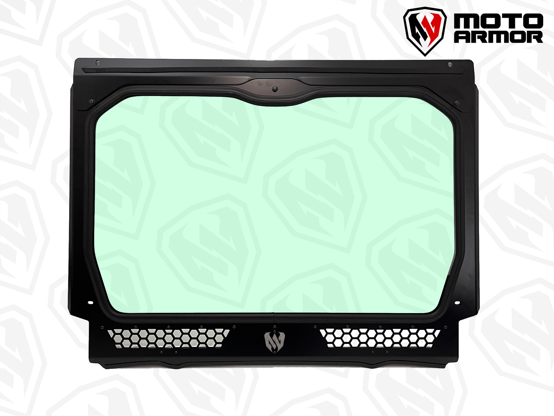 Moto Armor Pro R 4 Seat Full Glass Windshield - Glass Front Windshield