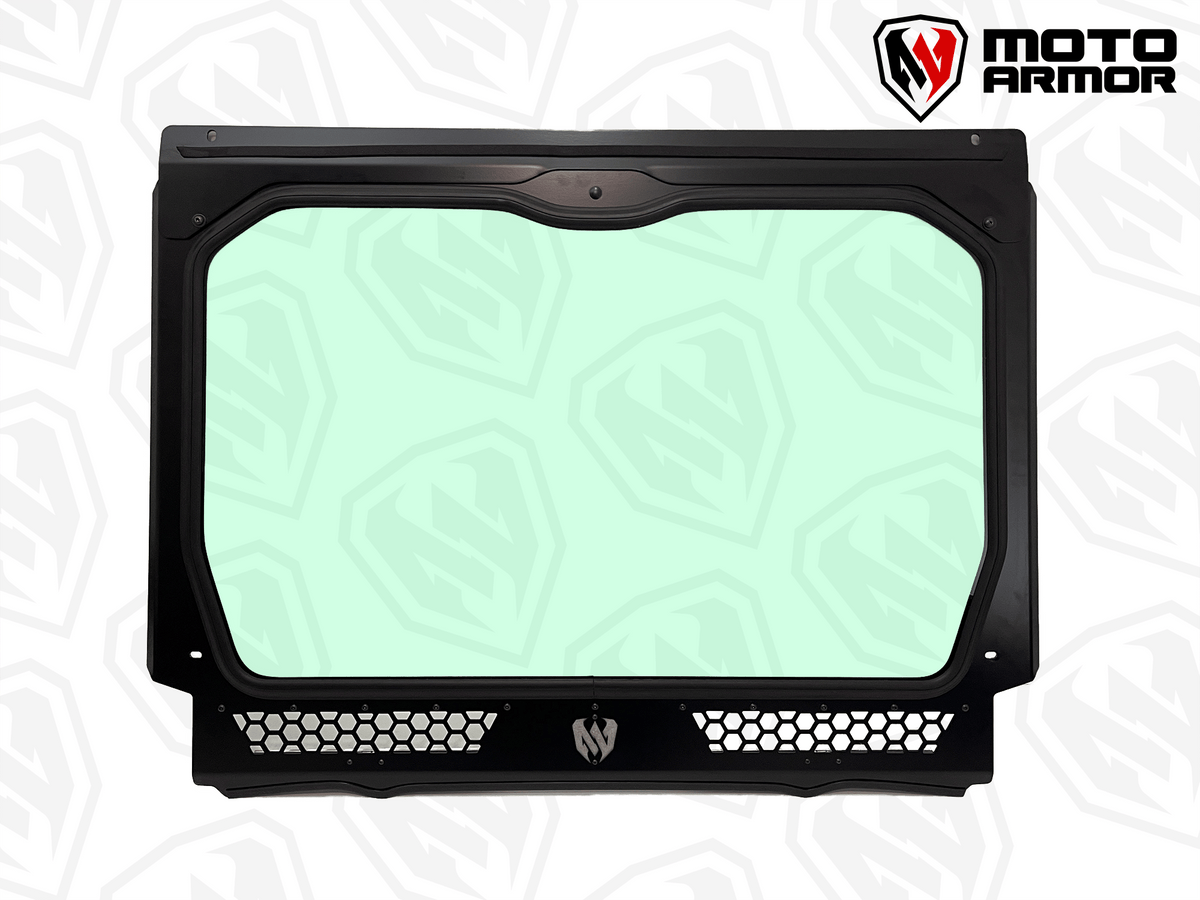 Moto Armor Pro R 4 Seat Full Glass Windshield - Glass Front Windshield