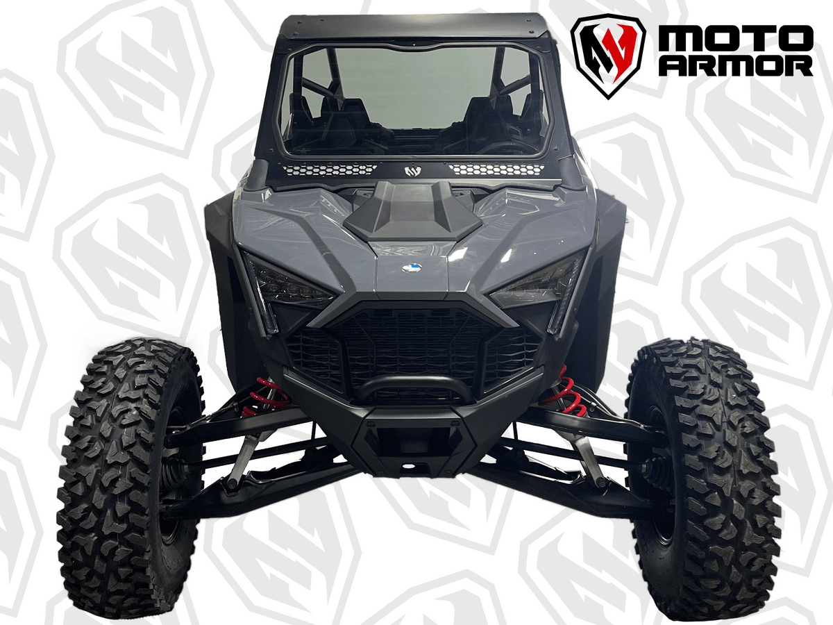 Moto Armor Pro R 4 Seat Full Glass Windshield - Glass Front Windshield