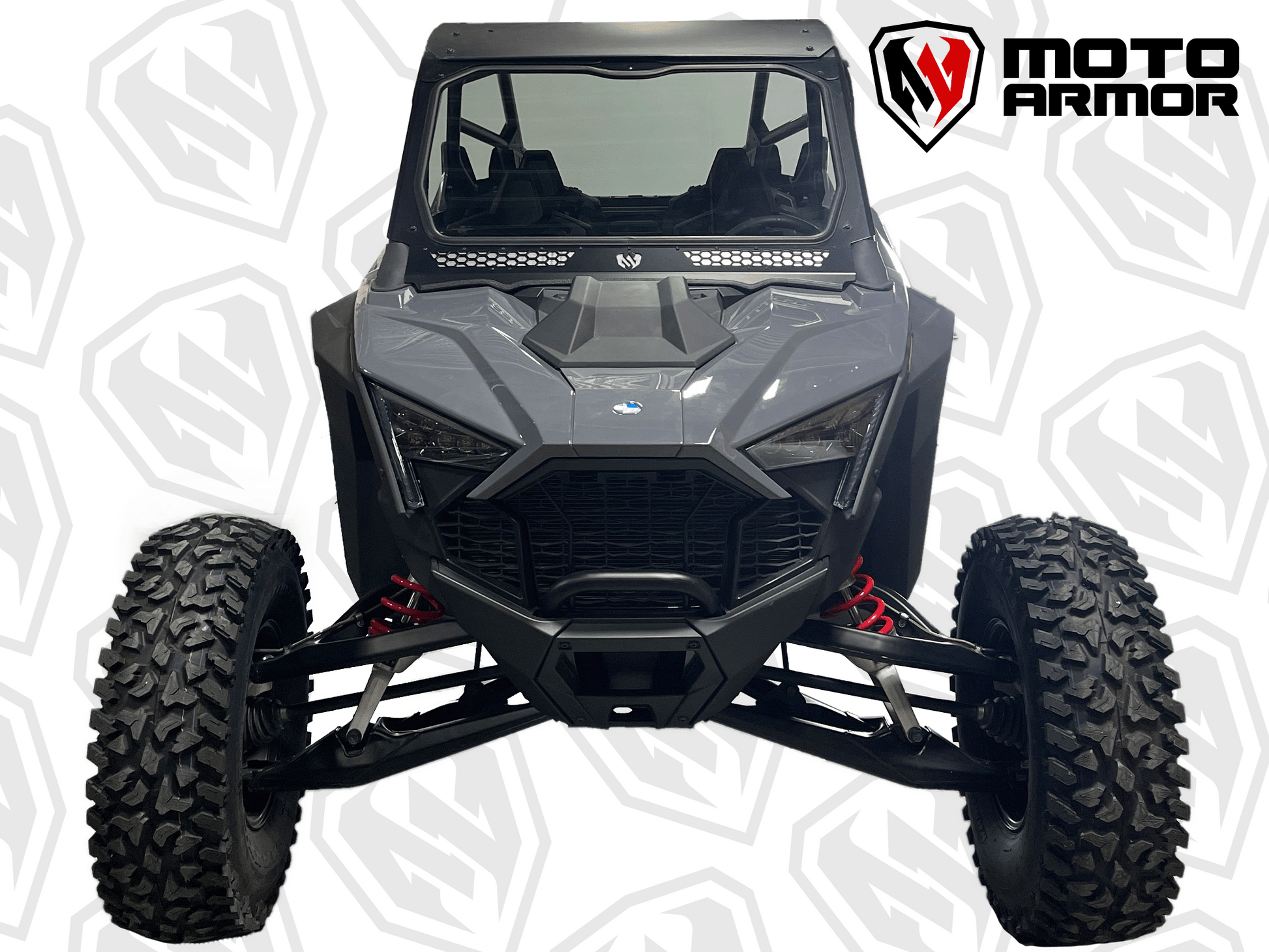 Moto Armor Pro R 4 Seat Full Glass Windshield - Glass Front Windshield