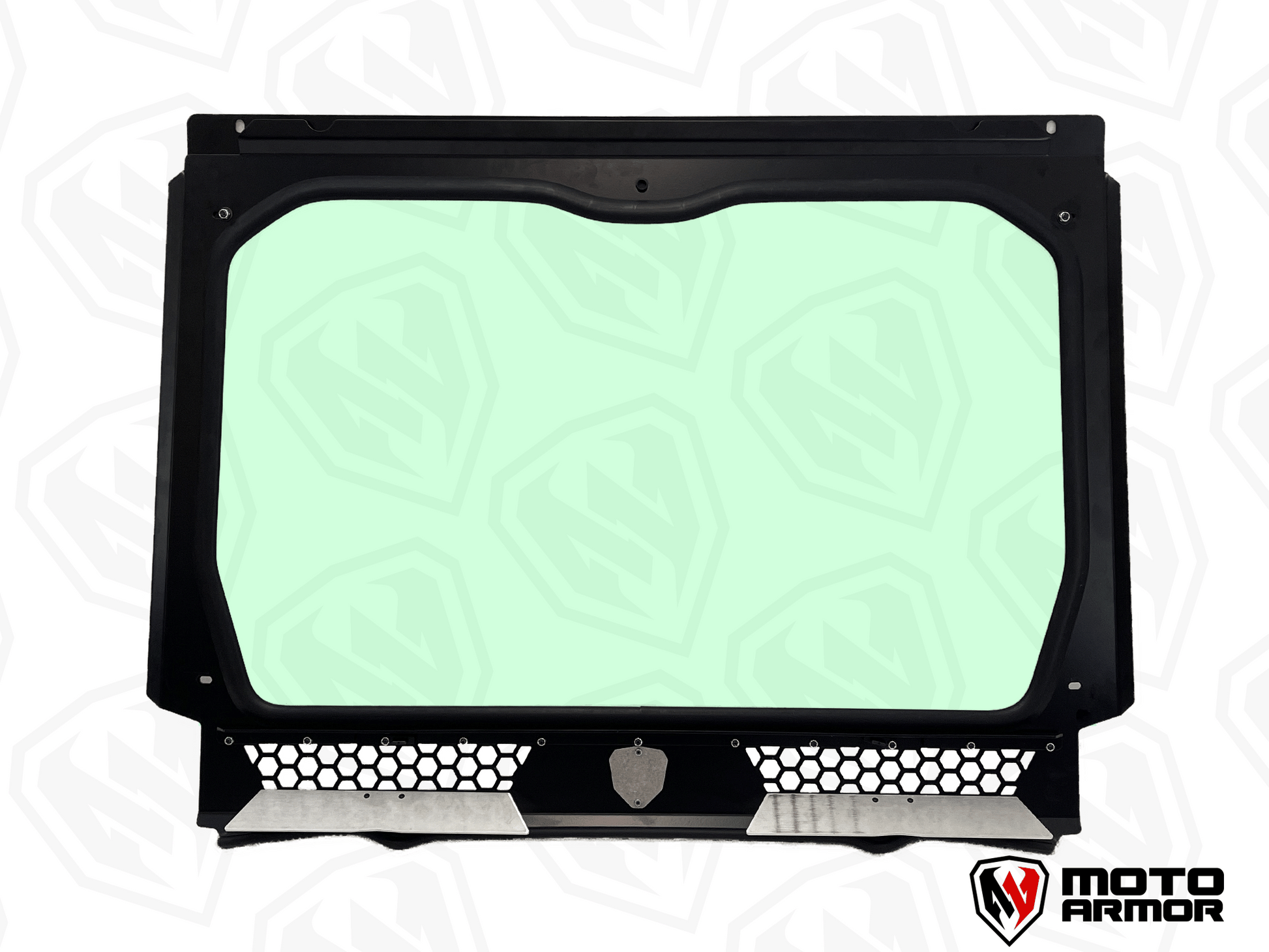 Moto Armor Pro R 4 Seat Full Glass Windshield - Glass Front Windshield