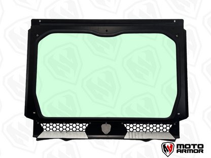 Moto Armor Pro R 4 Seat Full Glass Windshield - Glass Front Windshield