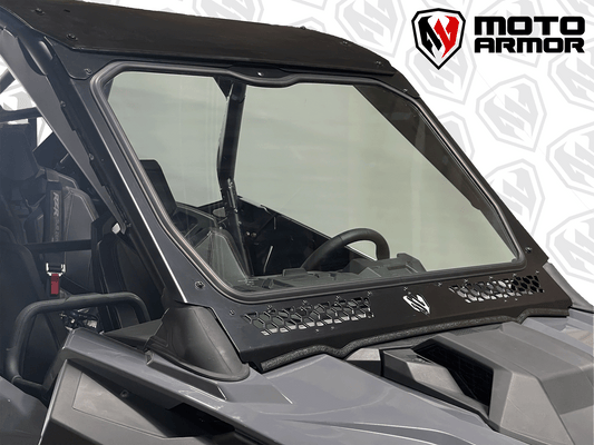 Moto Armor Pro R 4 Seat Full Glass Windshield - Glass Front Windshield