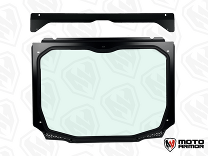 Moto Armor Pro R 4 Seat MAX Glass Windshield - Glass Front Windshield
