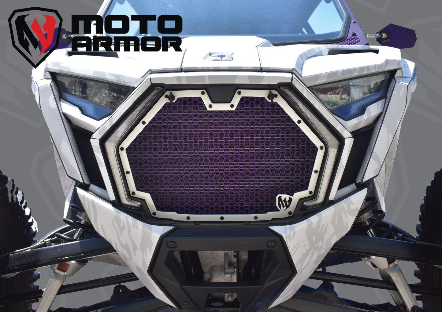 Moto Armor Radiator Grill for 2025+ RZR PRO XP R S - Vehicle Parts & Accessories