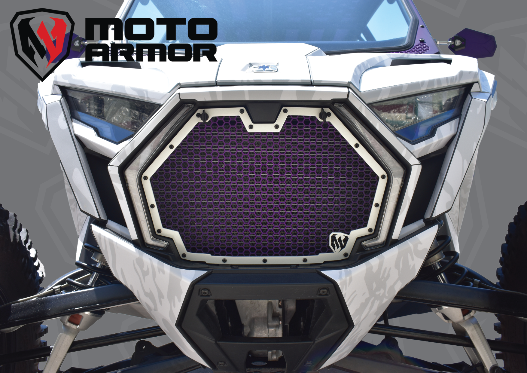 Moto Armor Radiator Grill for 2025+ RZR PRO XP R S - Vehicle Parts & Accessories