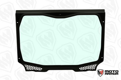 Moto Armor Replacement Glass for Aftermarket Cages - Voodoo Pro - Glass Front Windshield