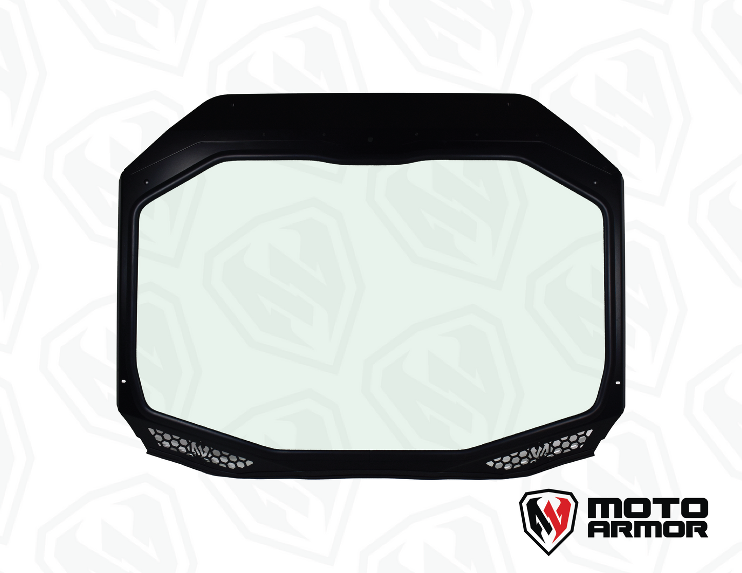 Moto Armor Replacement Glass for Can Am Models - Can Am Maverick ’R’ - Glass Front Windshield