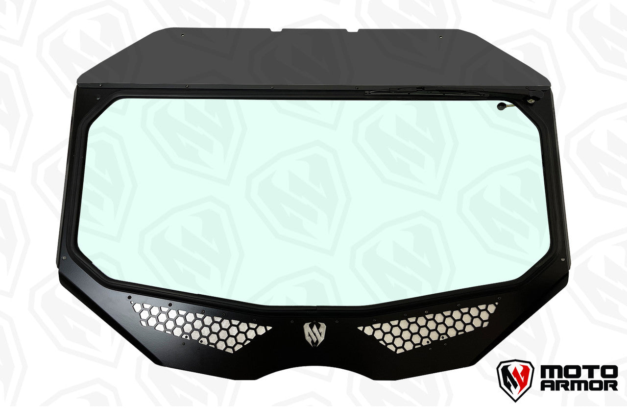 Moto Armor Replacement Glass for Can Am Models - Can Am Maverick X3 NEW STYLE - Glass Front Windshield