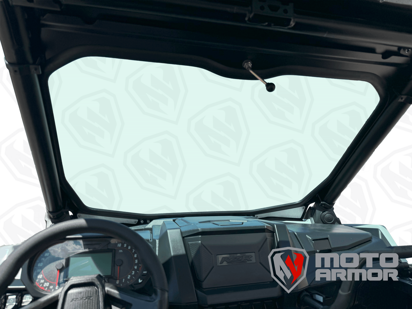 Moto Armor RZR PRO Max Visibility Full Glass Windshield - Glass Front Windshield