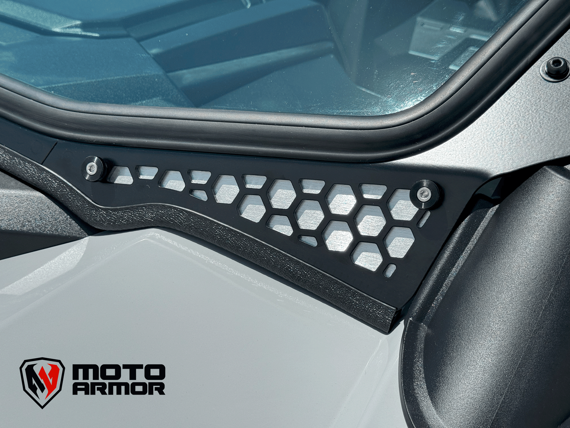 Moto Armor RZR PRO Max Visibility Full Glass Windshield - Glass Front Windshield