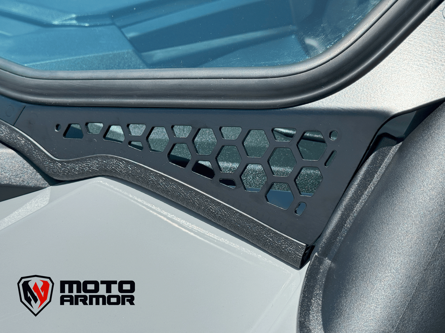 Moto Armor RZR PRO Max Visibility Full Glass Windshield - Glass Front Windshield