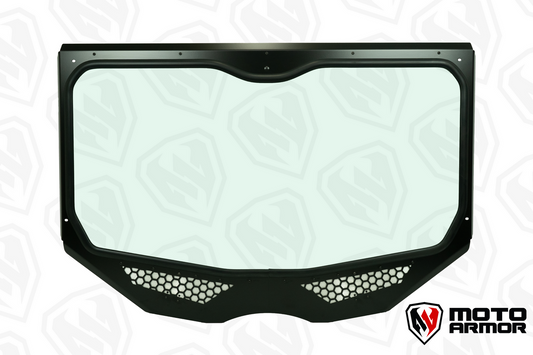 Moto Armor VOODOO X3 Full Glass Windshield - Glass Front Windshield