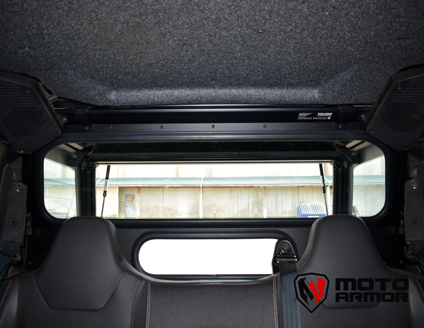 Moto Armor Xpedition Mid Glass Window Panel - Glass Rear Windshield