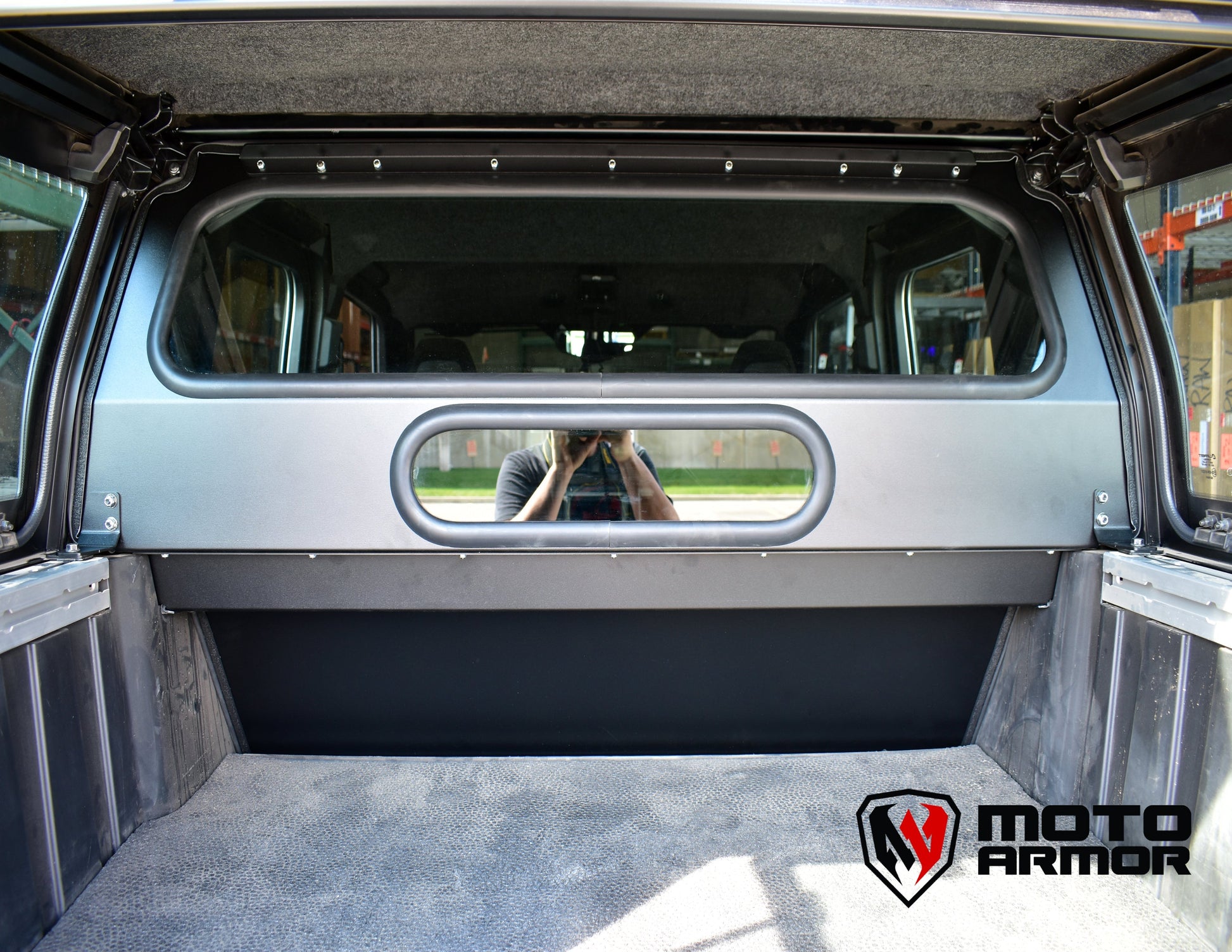 Moto Armor Xpedition Mid Glass Window Panel - Glass Rear Windshield