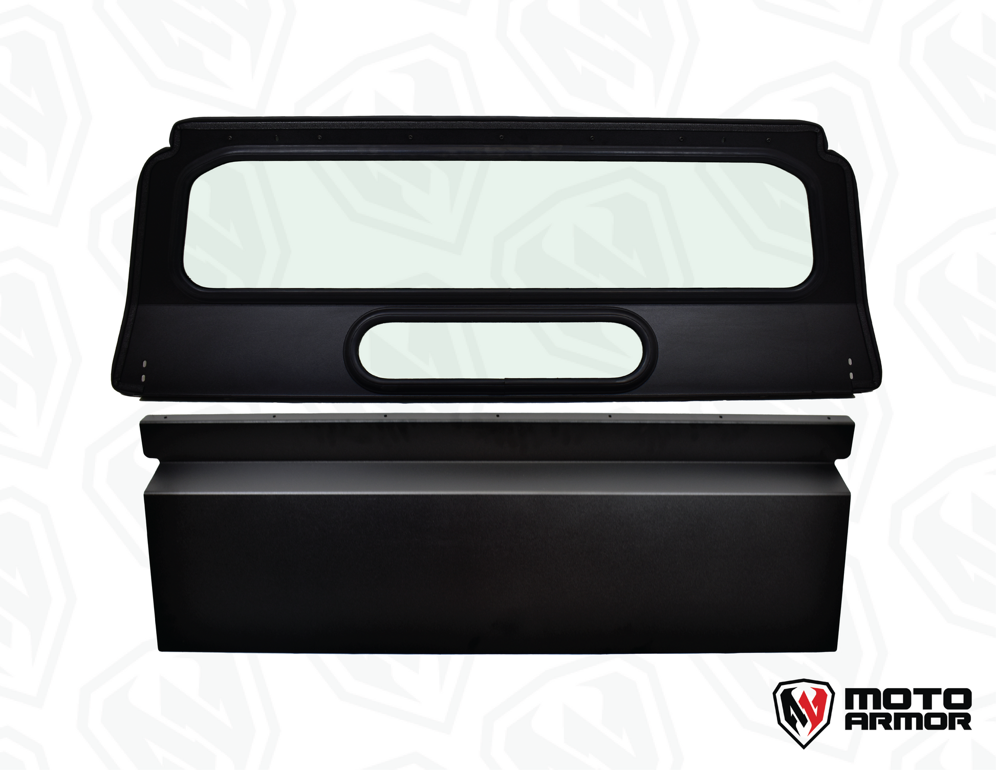 Moto Armor Xpedition Mid Glass Window Panel - Glass Rear Windshield