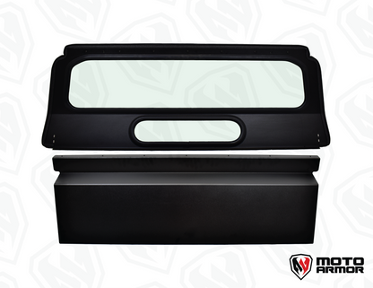Moto Armor Xpedition Mid Glass Window Panel - Glass Rear Windshield