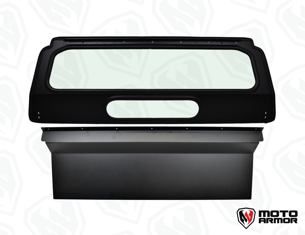 Moto Armor Xpedition Mid Glass Window Panel - Glass Rear Windshield