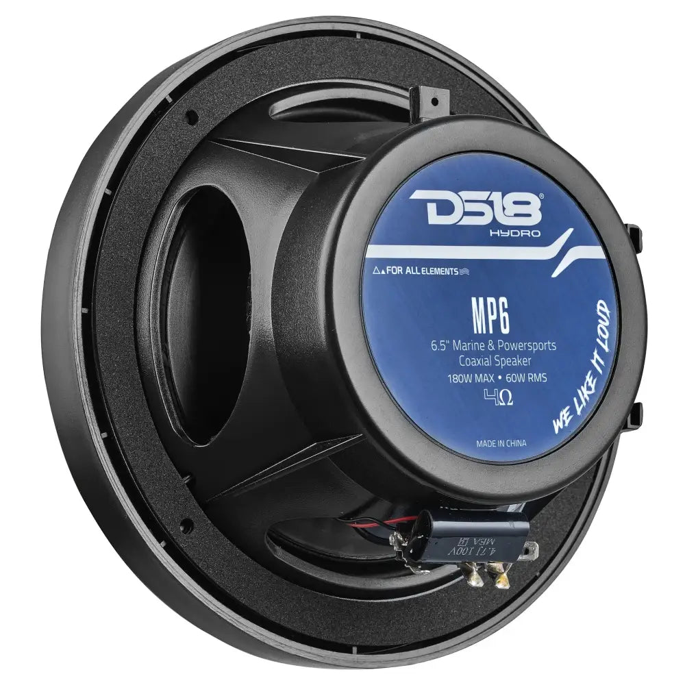 MP 6.5’’ 2-Way Coaxial Marine Speaker 60 Watts Rms 4-Ohm -Black