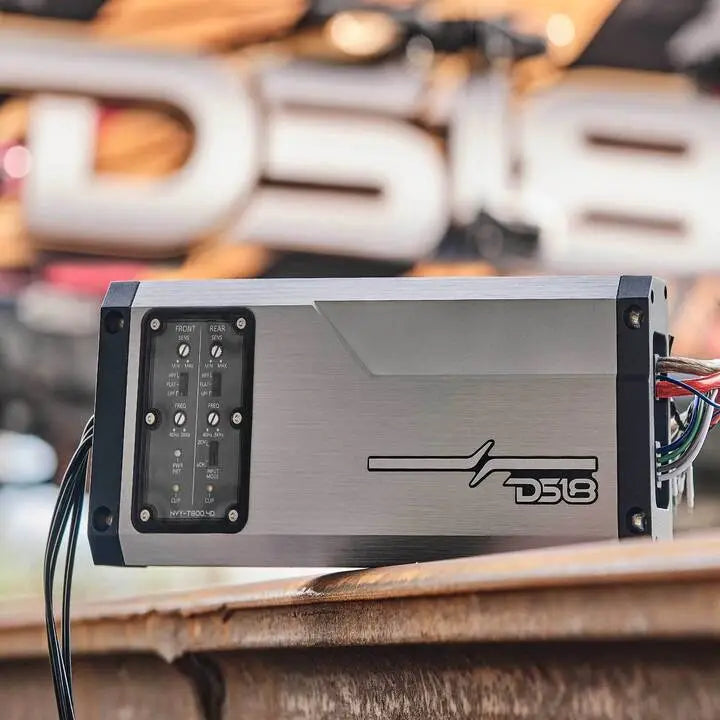 NVY 4-Channel Full-Range IP67 Marine and Powersports Amplifier 200 x 4 @ 4-Ohm Watts Rms