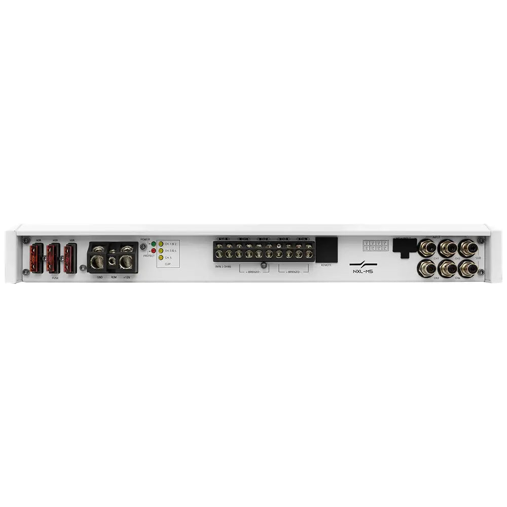 NXL 5-Channel Full-Range Class D IP55 Marine Amplifier 4 x 150 @ 4-Ohm and 1 x 600 watts RMS @ 2 Ohm