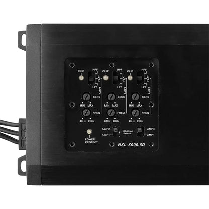 NXL 6-Channel Full-Range Class D IP67 Marine and Powersports Amplifier 6 x 150 Watts Rms @ 4-Ohm