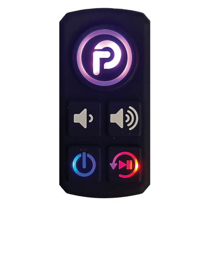 Party Stick | Wireless Music Sharing Adapter | one-click Party Button pairing | Knockout Keypad | 12 volt Powered | RCA
